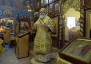 Преосвященнейший Мстислав, епископ Тихвинский и Лодейнопольский, совершил Божественную Литургию в г. Лодейное Поле